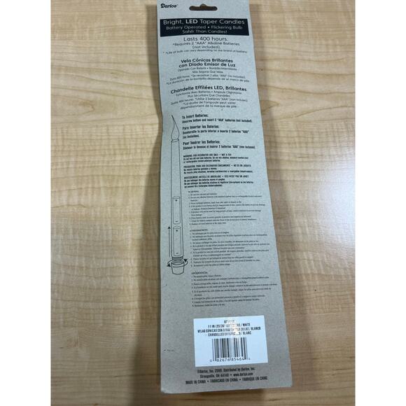4 Packs Of LED Flameless Taper Candles Battery Operated 8 Candles In All - Picture 2 of 3